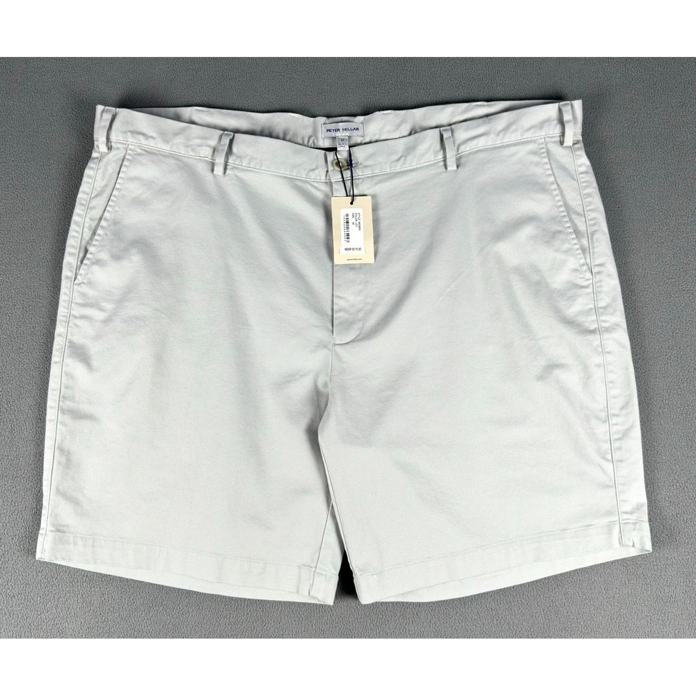 Peter Millar Shorts Mens 42 Grey Crown Pilot‎ Twill Pima Cotton Quiet Luxury New